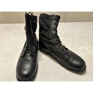 RO Search Men's Boots Size 11.5 W Black Leather Combat Military Tactical Boots